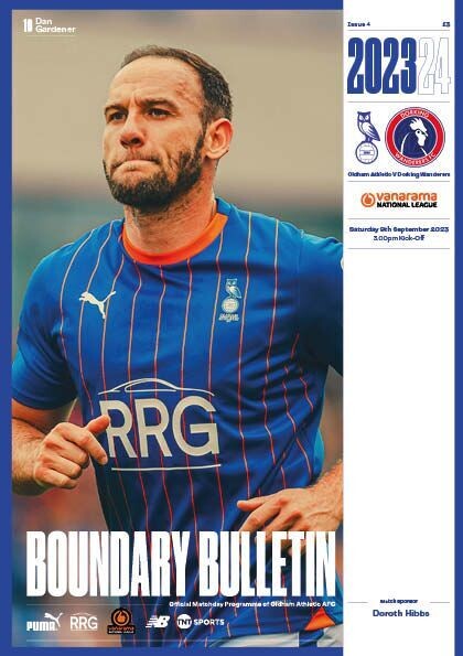 Oldham Athletic v Dorking Wanderers - 09/09/23