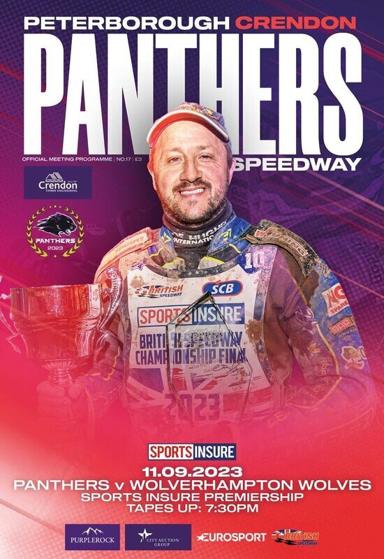 Peterborough Panthers v Wolverhampton Wolves INSERT - 11/09/23