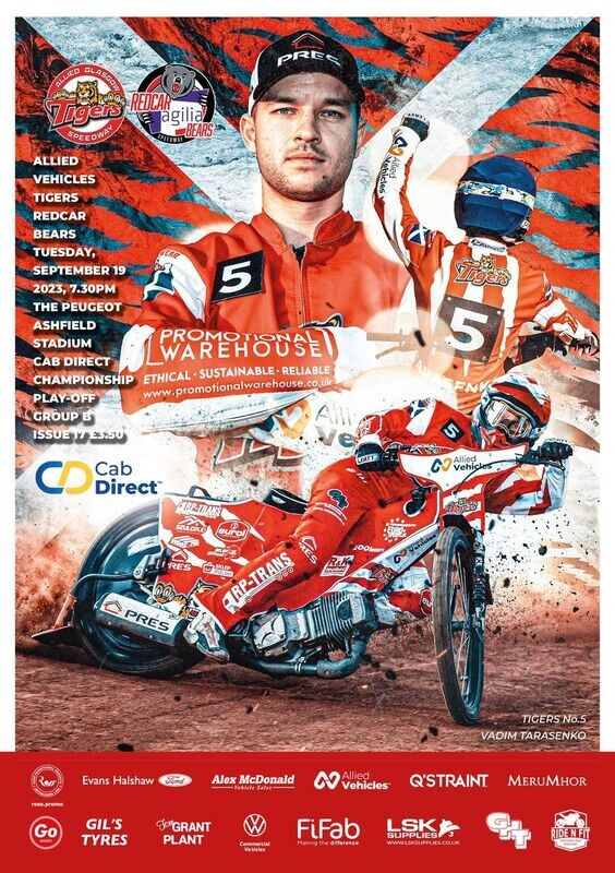 Glasgow Tigers v Redcar Bears - 19/09/23