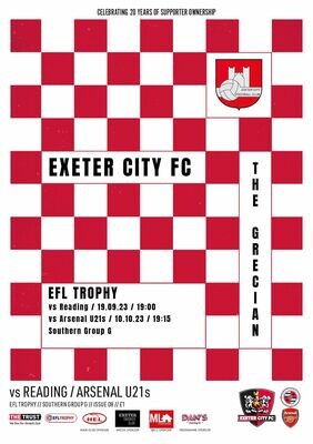 Exeter City v Reading / Arsenal - EFL Trophy 2 in 1, 2023