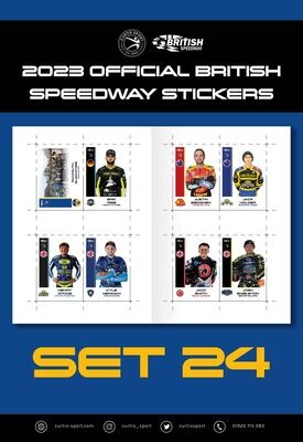 2023 Official British Speedway Stickers - Set 24