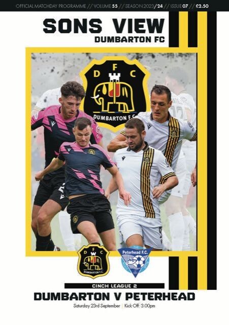 Dumbarton v Peterhead - 23/09/23