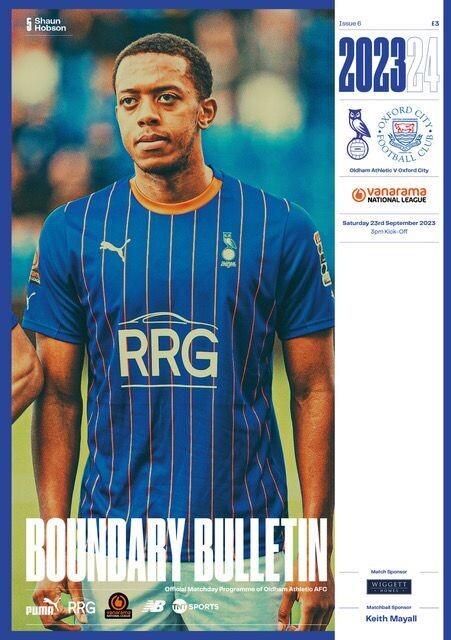 Oldham Athletic v Oxford City - 23/09/23