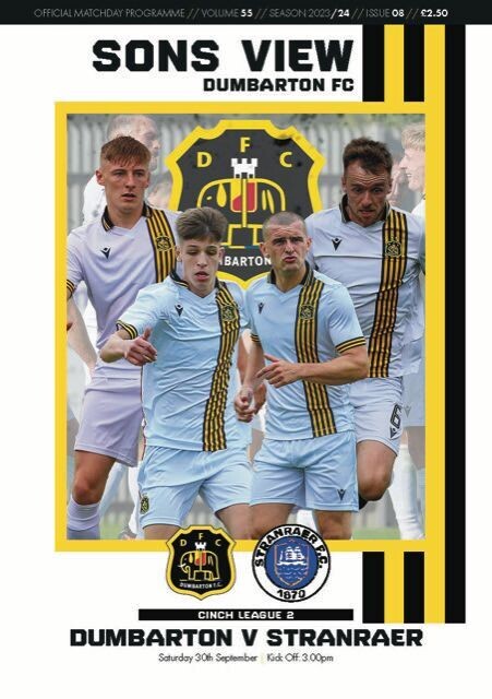 Dumbarton v Stranraer - 30/09/23