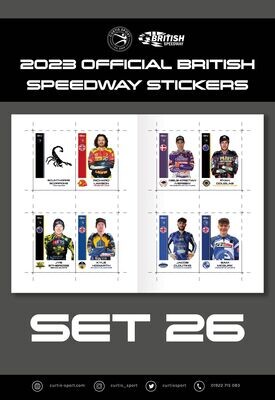 2023 Official British Speedway Stickers - Set 26