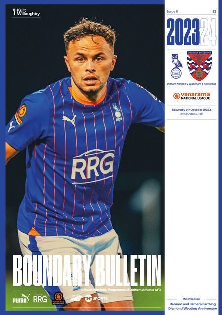Oldham Athletic v Dagenham & Redbridge - 07/10/23