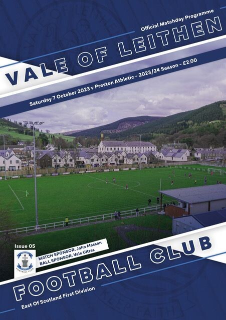 Vale of Leithen v Preston Athletic - 07/10/23