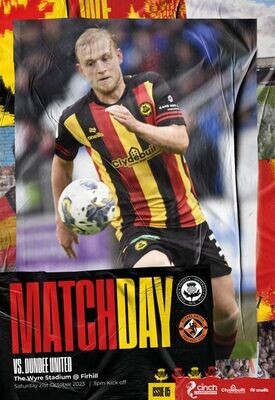 Partick Thistle v Dundee United - 21/10/23