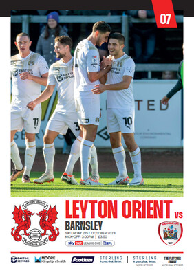 Leyton Orient v Barnsley - 21/10/23