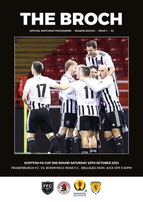 Fraserburgh FC v Bonnyrigg Rose - 28/10/23