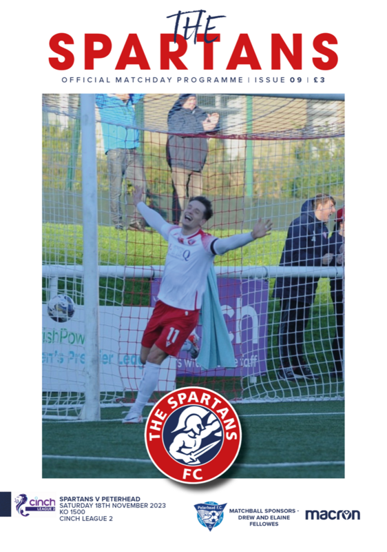 The Spartans v Peterhead - 18/11/23