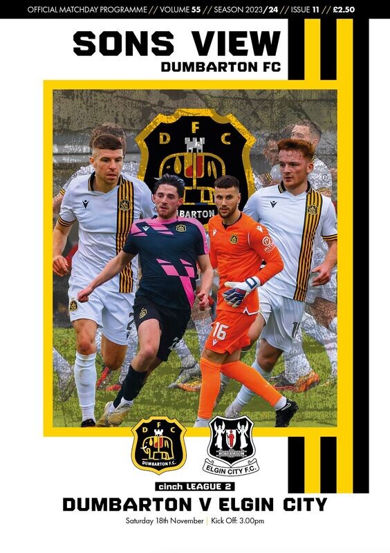 Dumbarton v Elgin City - 18/11/23