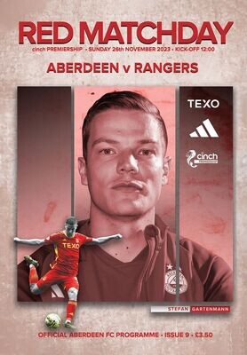 Aberdeen v Rangers - 26/11/23