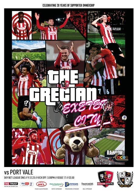 Exeter City v Port Vale - 09/12/23