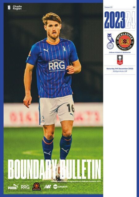 Oldham Athletic v Mickleover Sports - 09/12/23