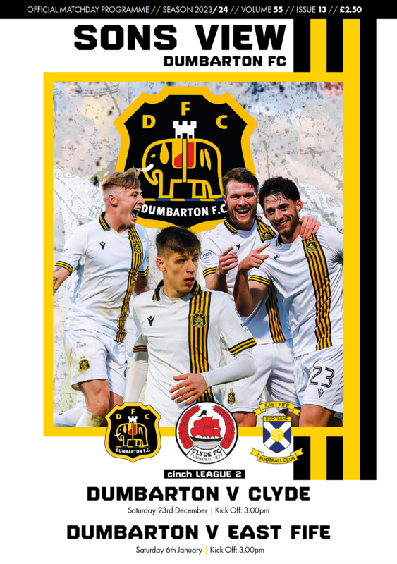 Dumbarton v Clyde / East Fife - 2-IN-1