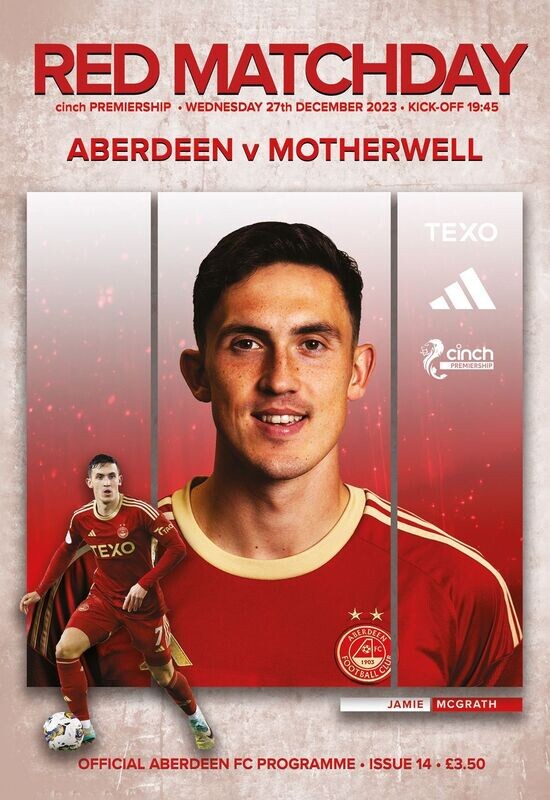 Aberdeen v Motherwell - 27/12/23
