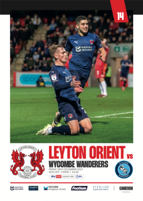 Leyton Orient v Wycombe Wanderers - 29/12/23