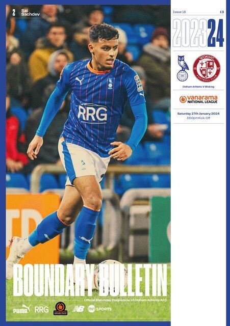 Oldham Athletic v Woking - 27/01/24