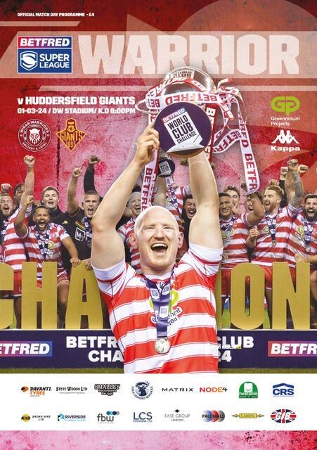 Wigan Warriors v Huddersfield Giants - 01/03/24