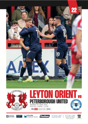 Leyton Orient v Peterborough United - 01/04/24