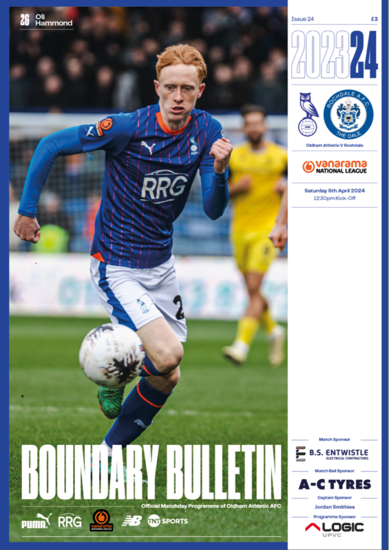 Oldham Athletic v Rochdale - 06/04/24