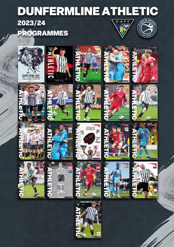 Dunfermline Athletic 2023/24 Home Matchday Programme Collection - SPECIAL OFFER