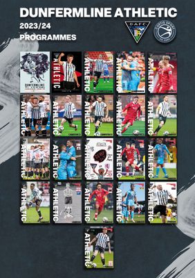 Dunfermline Athletic 2023/24 Home Matchday Programme Collection - SPECIAL OFFER