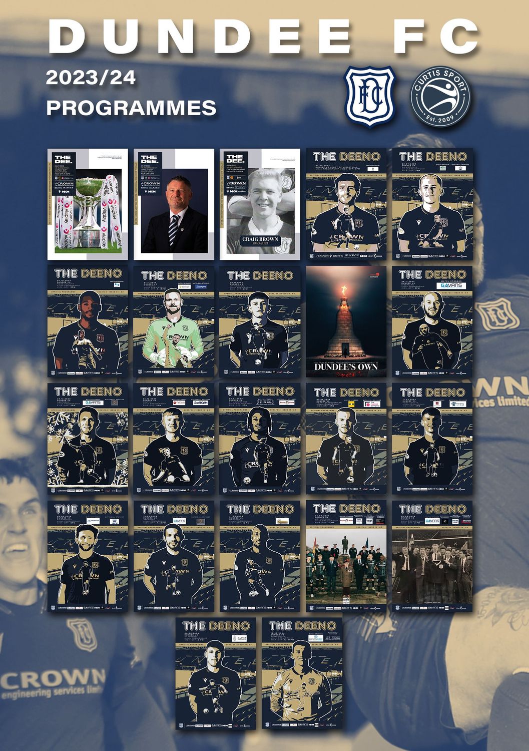 Dundee 2023/24 Home Matchday Programme Collection - SPECIAL OFFER