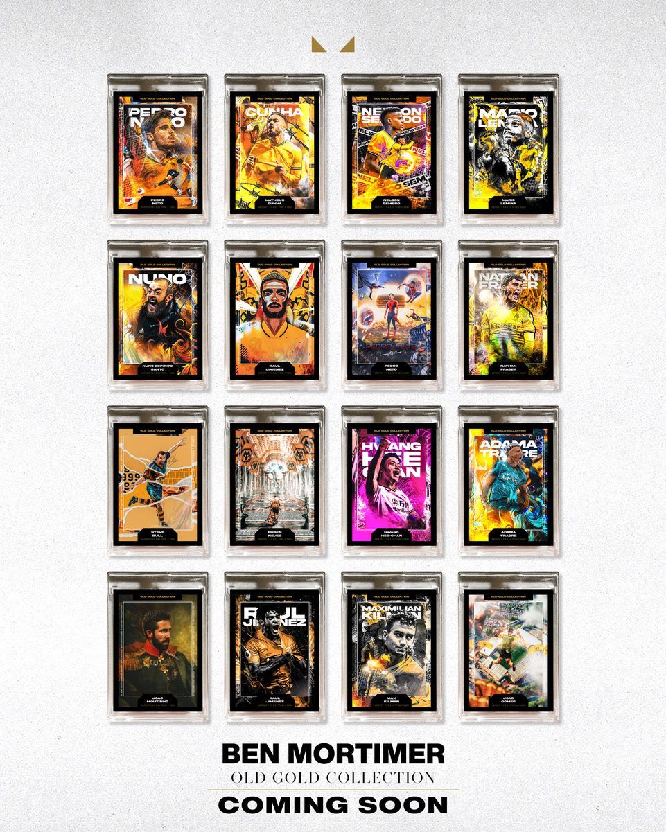 OLD GOLD CARD COLLECTION - FULL SET by Ben Mortimer
