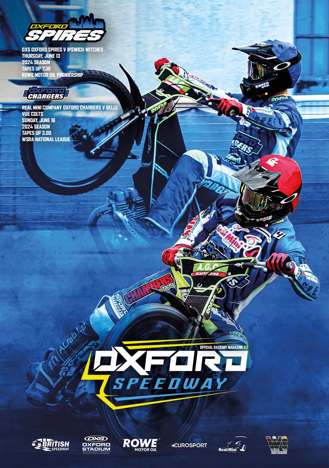 Oxford Spires v Ipswich Witches / Oxford Chargers v Belle Vue Colts 2 in 1