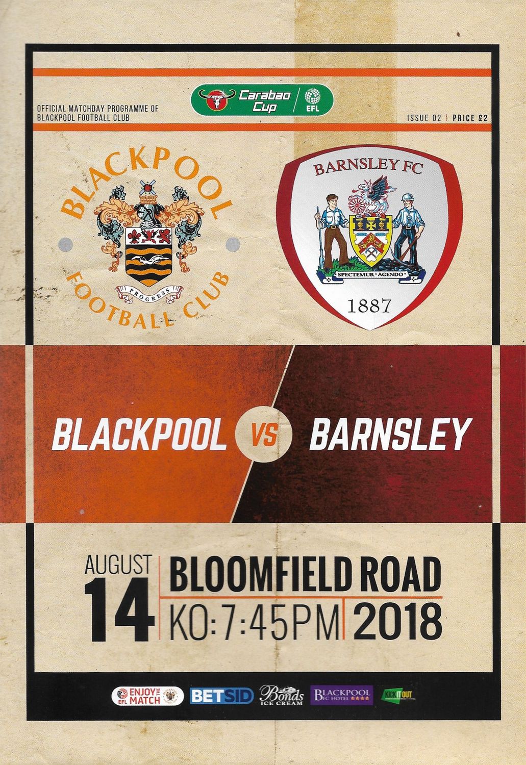 Blackpool v Barnsley - 14/08/18