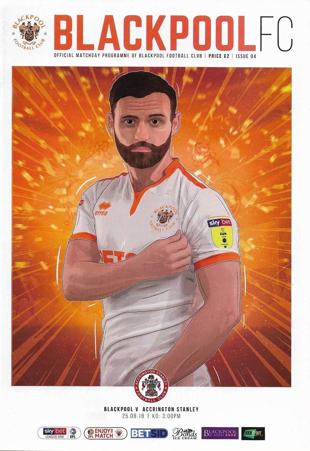 Blackpool v Accrington Stanley - 25/08/18