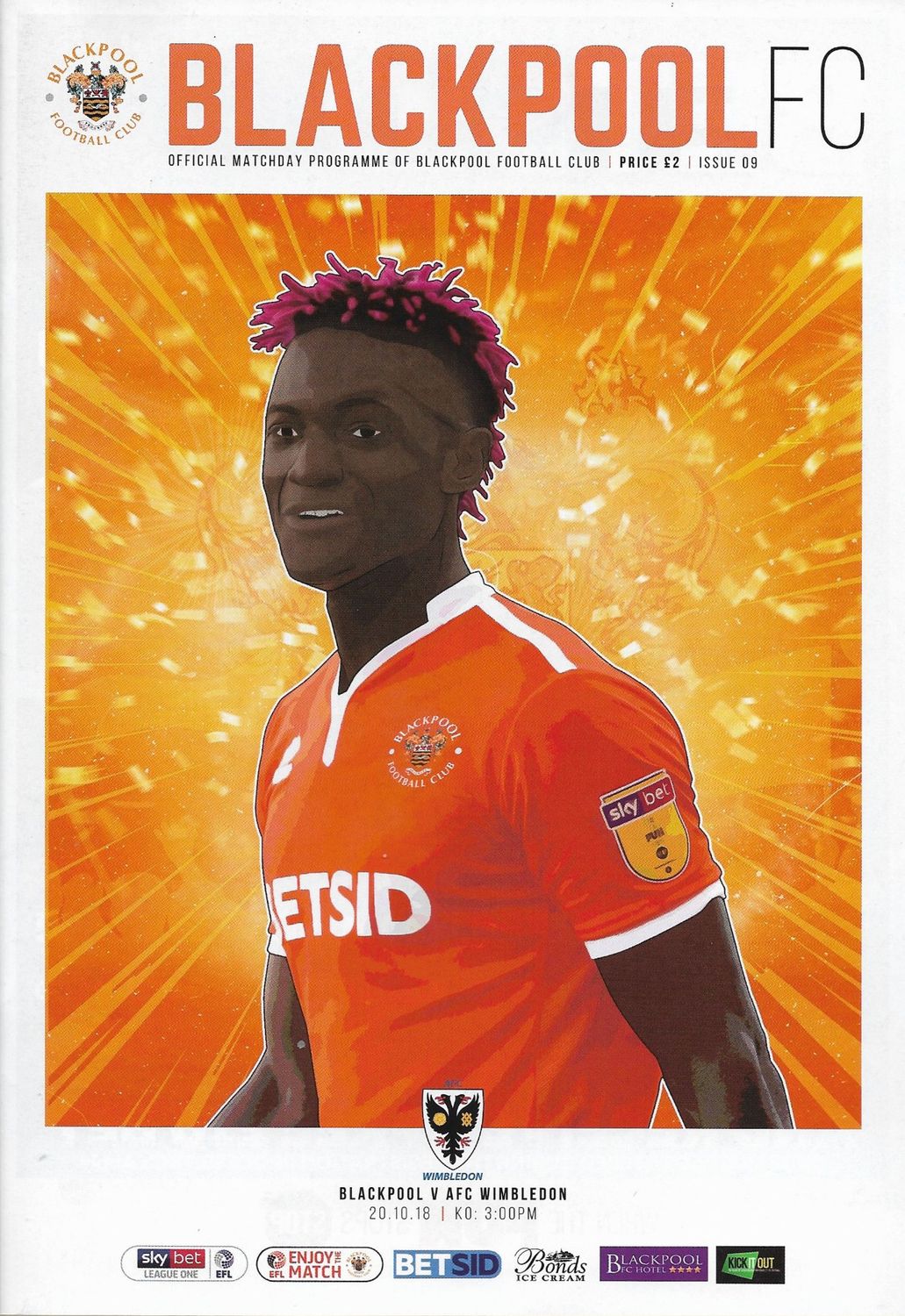 Blackpool v AFC Wimbledon - 20/10/18