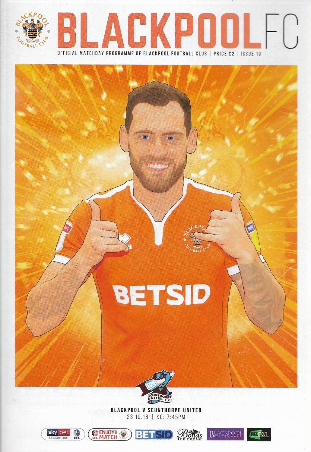 Blackpool v Scunthorpe United - 23/10/18