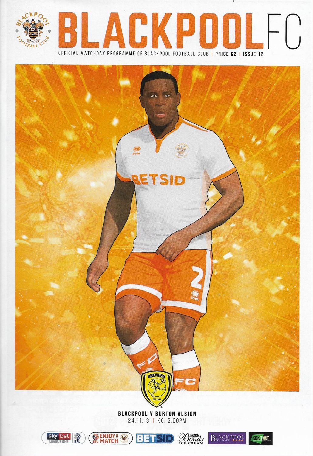 Blackpool v Burton Albion - 24/11/18