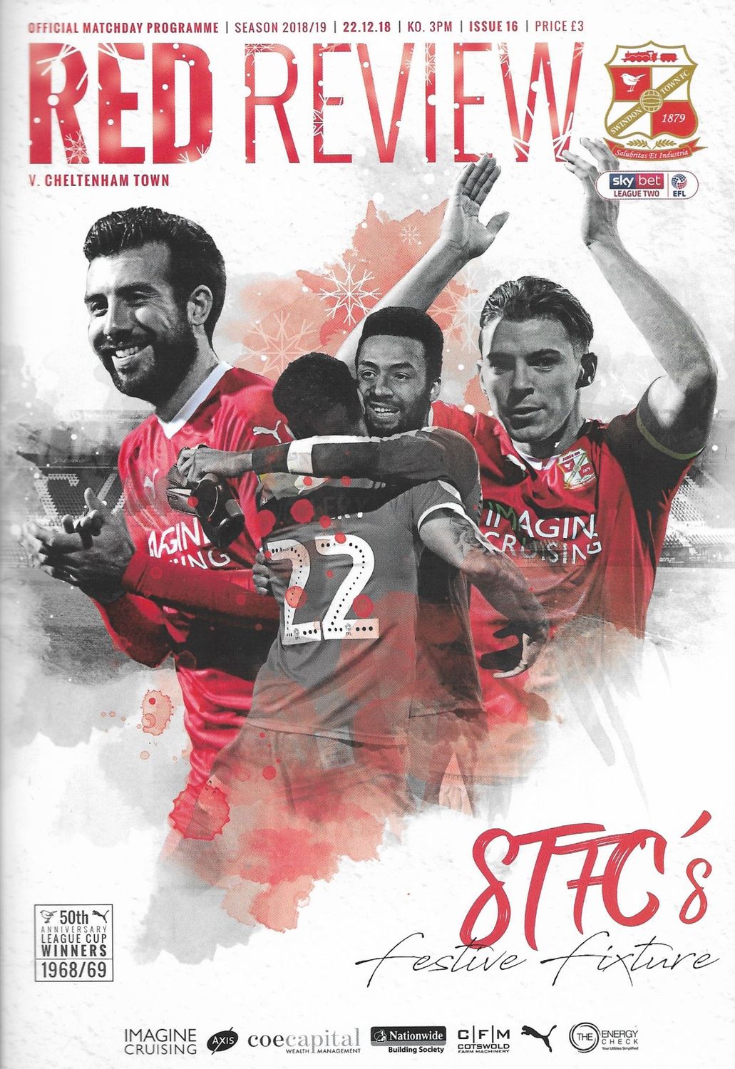 Swindon Town v Cheltenham Town - 22/12/18