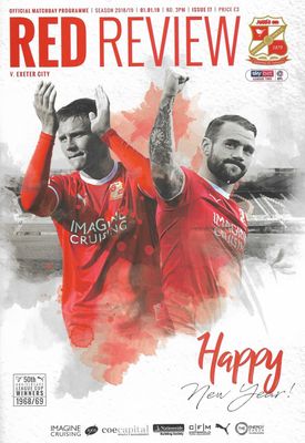 Swindon Town v Exeter City - 01/01/19