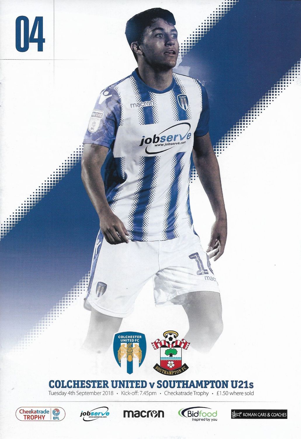 Colchester United v Southampton U21s - 25/08/18