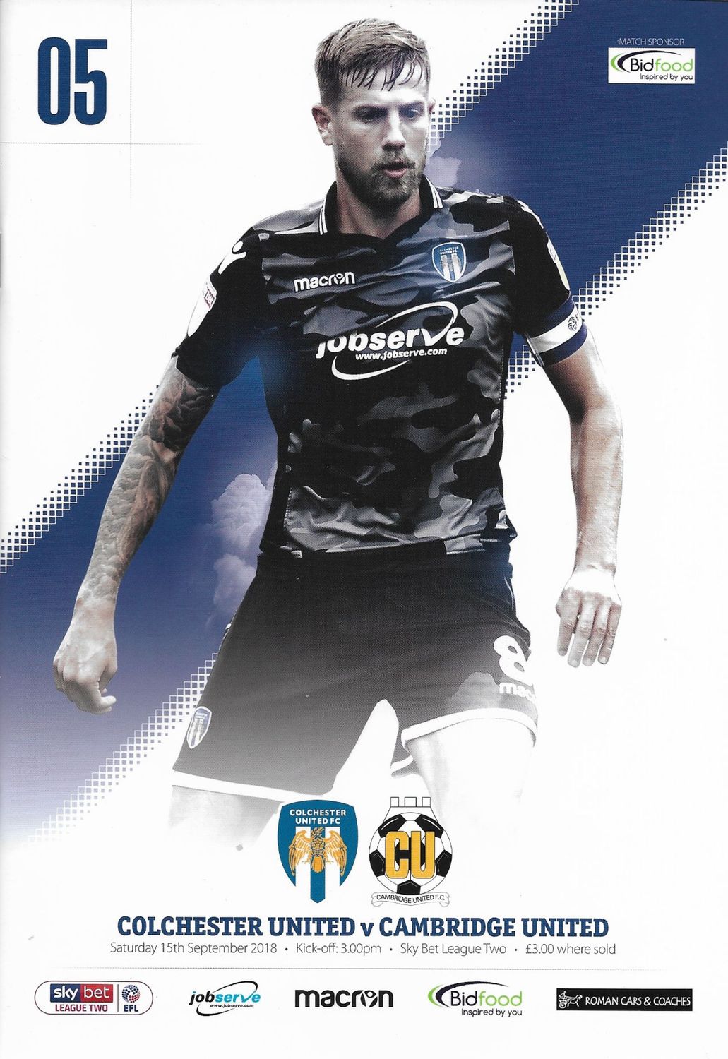 Colchester United v Cambridge United - 15/09/18