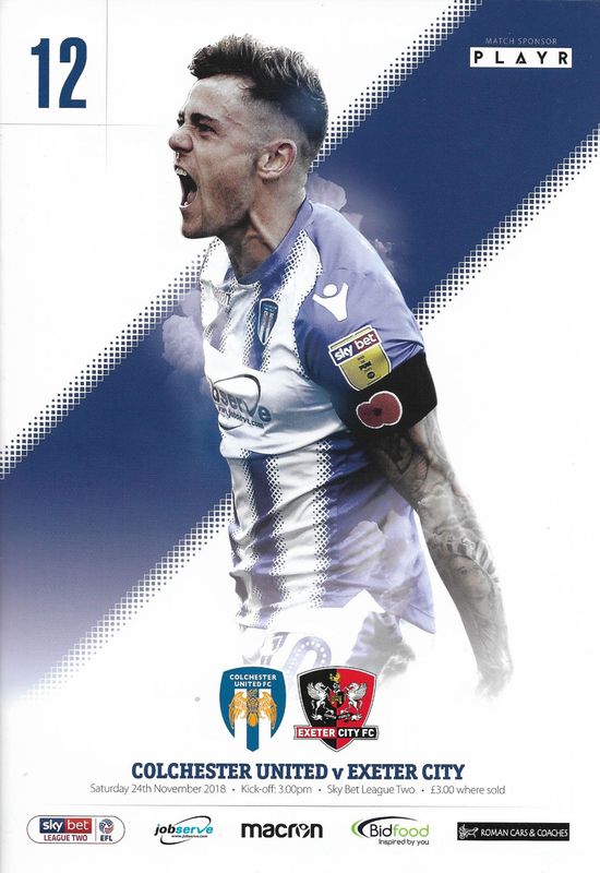 Colchester United v Exeter City - 24/11/18