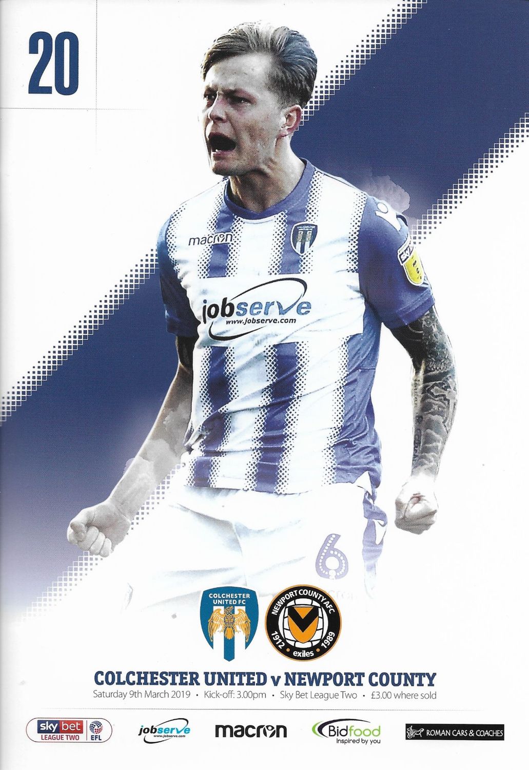 Colchester United v Newport County - 09/03/19