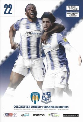 Colchester United v Tranmere Rovers - 23/03/19