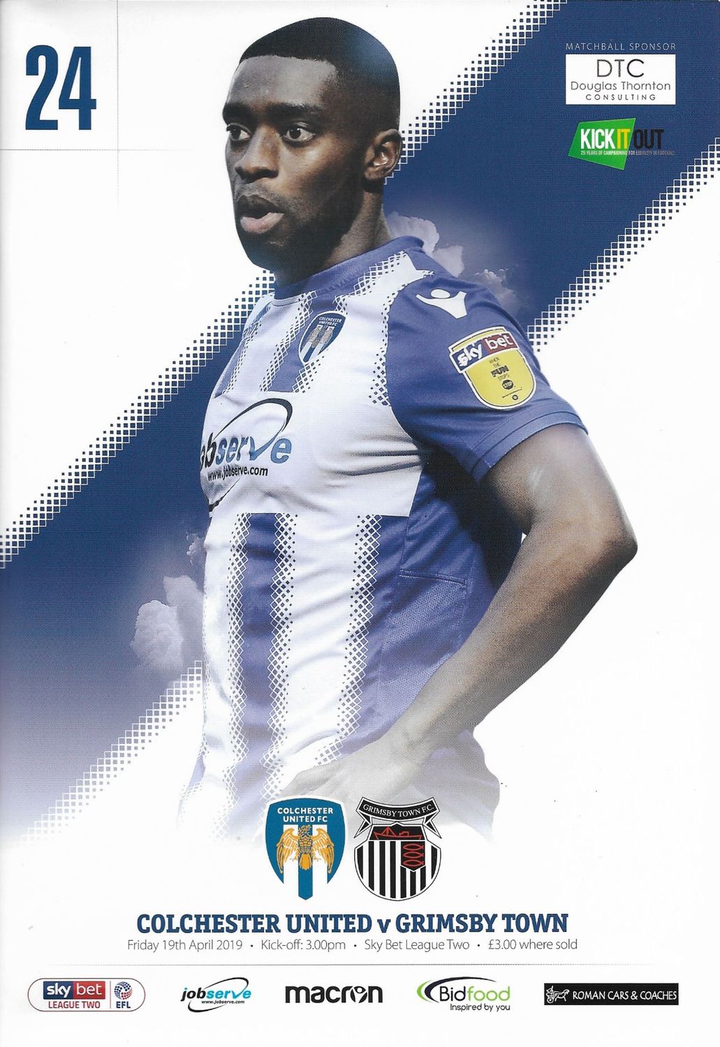 Colchester United v Grimsby Town - 19/04/19