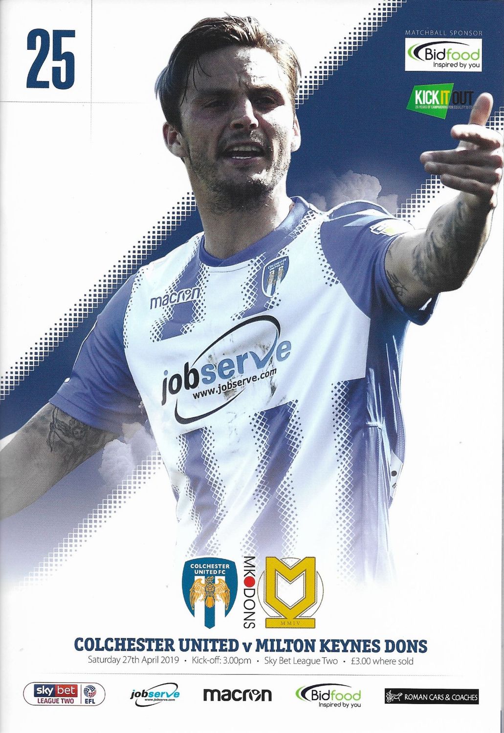 Colchester United v MK Dons - 27/04/19