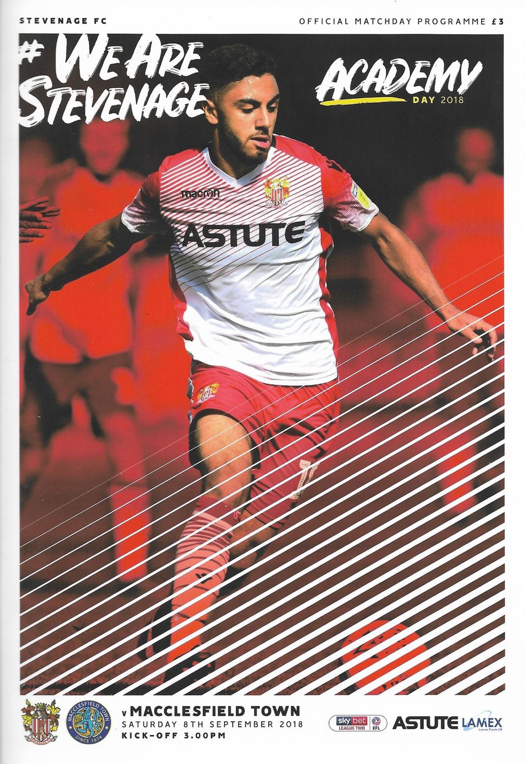 Stevenage v Macclesfield Town - 08/09/18