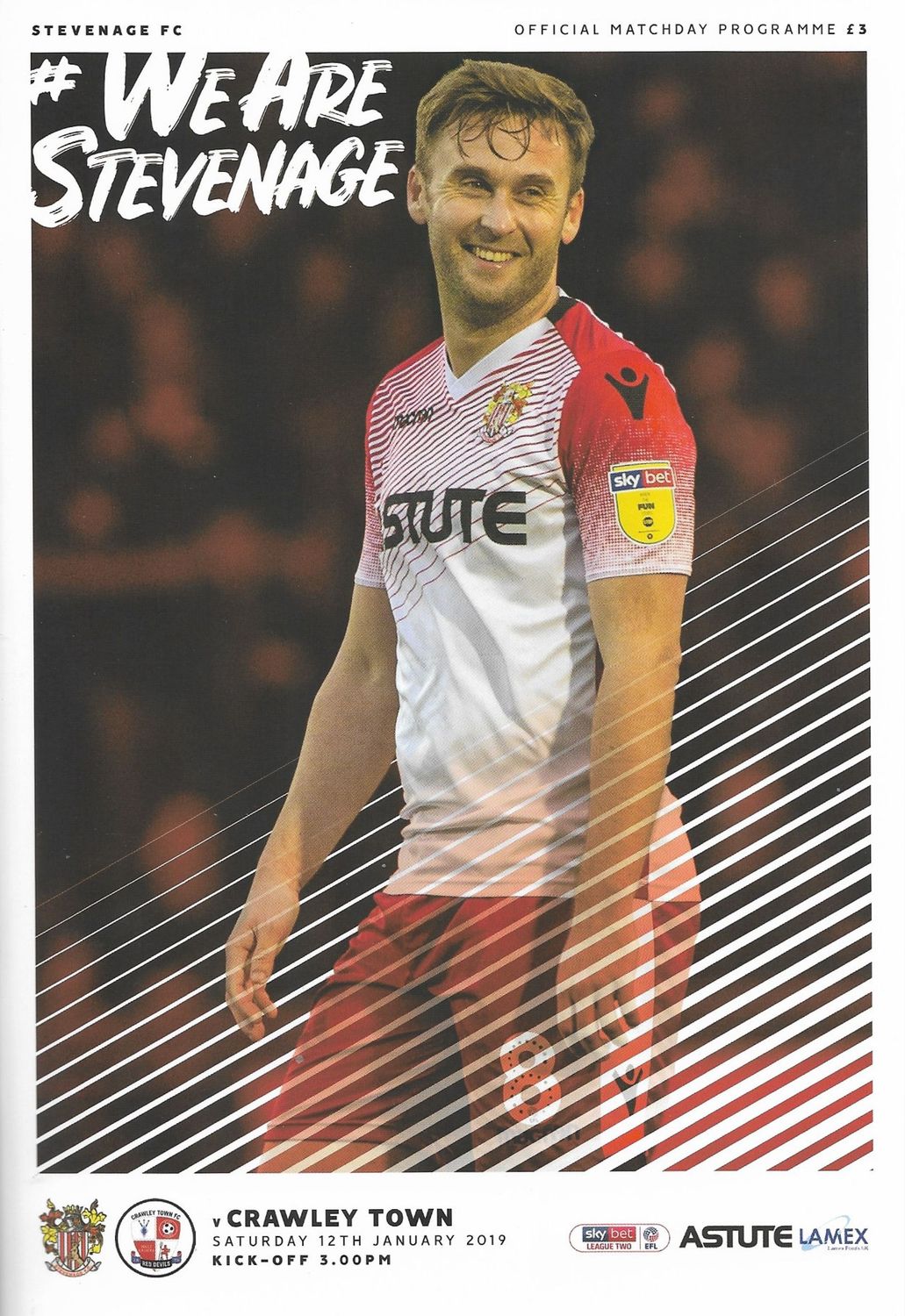 Stevenage v Crawley Town - 12/01/19