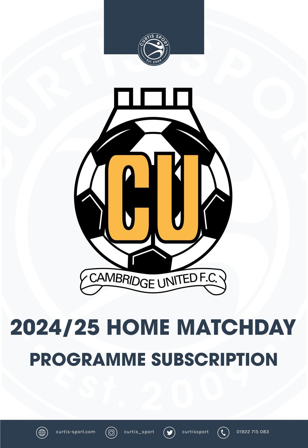 Cambridge United 2024/25 Home Subscription