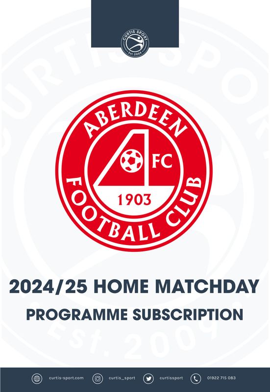 Aberdeen FC 2024/25 Home Subscription