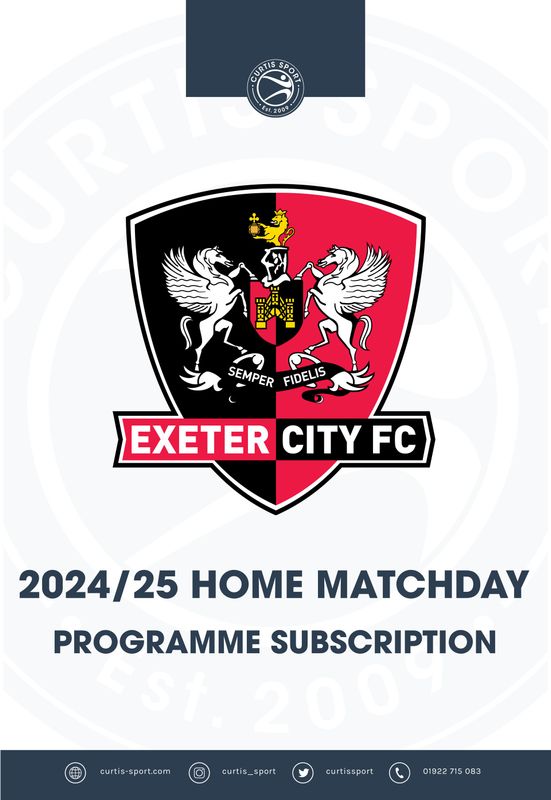 Exeter City 2024/25 Home Subscription